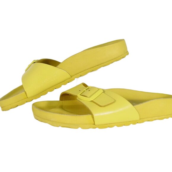 BIRKENSTOCK 1774 Madrid All Yellow Slide Sandals Women's 37/6 - Made in GERMANY - Picture 6 of 11